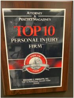 Top 10 Personal Injury Firm | Attorney & Practice Magazines